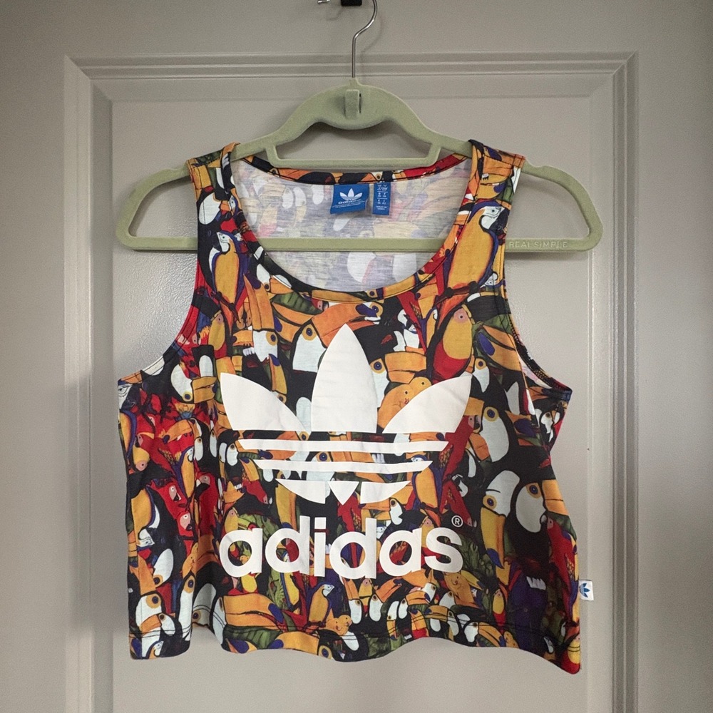 Adidas Originals x FARM Passaredo Bird Crop Top S